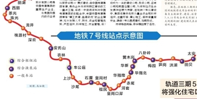 深圳地铁7号线全面开工 华强北路三年禁行机动车